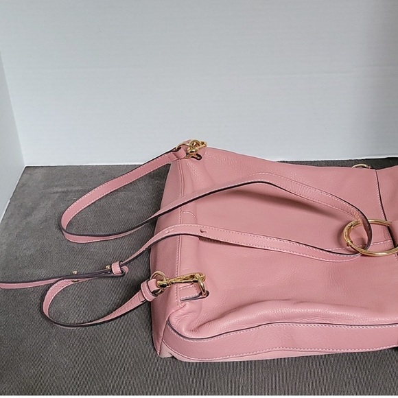 Vince Camuto Leather Backpack with Ring Detail - Kimi pink color cherry blossom - Picture 8 of 12